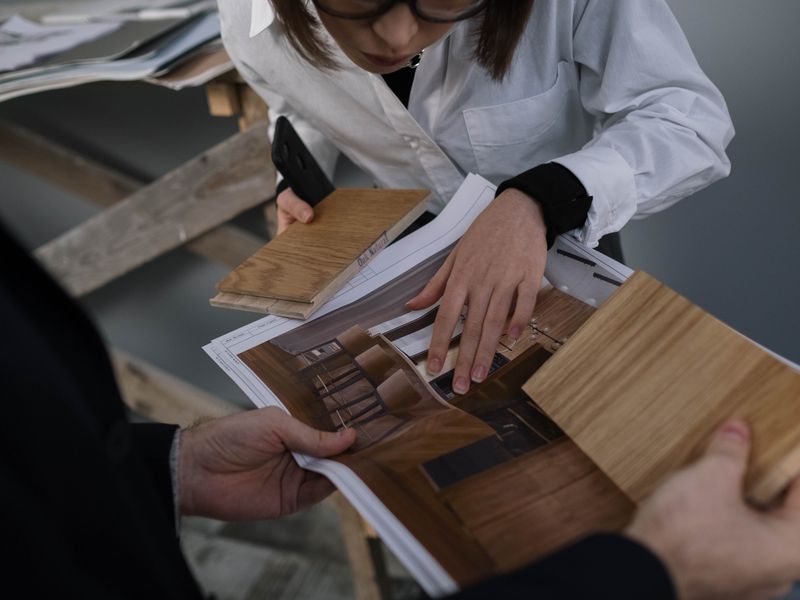 木白空間設計 內湖事務所建材選樣空間